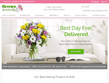 Tablet Screenshot of flowersbrockville.com